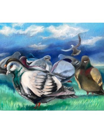 Paveikslas | Aliejinė tapyba | Prijaukinti paukščiai