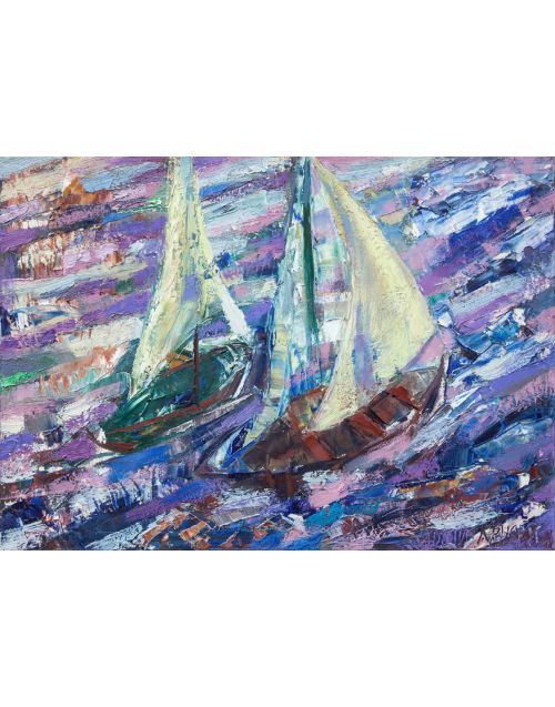 Painting | Oil | Ships I 