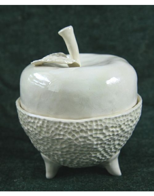 Keramika | Dėžutė | Baltas obuolys 