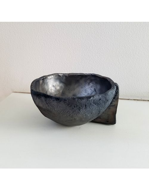 Keramika | Juodosios keramikos puodelis-dubenėlis