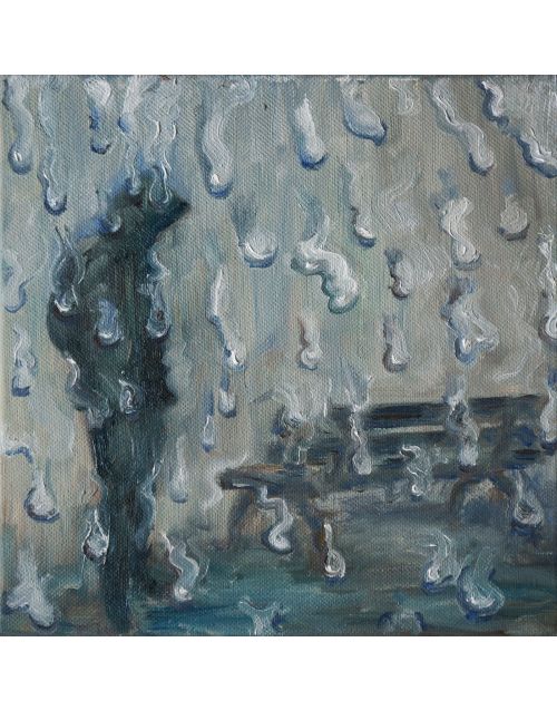 Paveikslas | Aliejinė tapyba | Pilkas lietus
