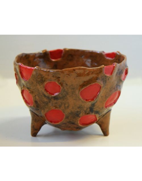 Keramika | Indas su raudonom dėmėm