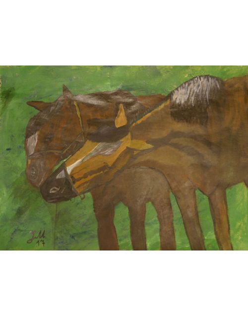 Paveikslas | Akrilinė tapyba | Arkliai 