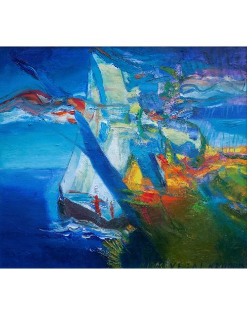 Painting | Oil | Nida's wind 
