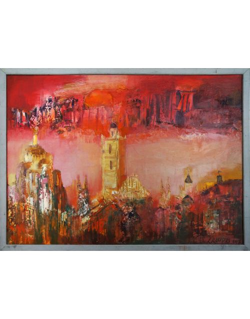 Painting | Oil | Vilnius. The city good to live in